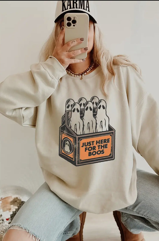 Just Here For the Boos Crewneck