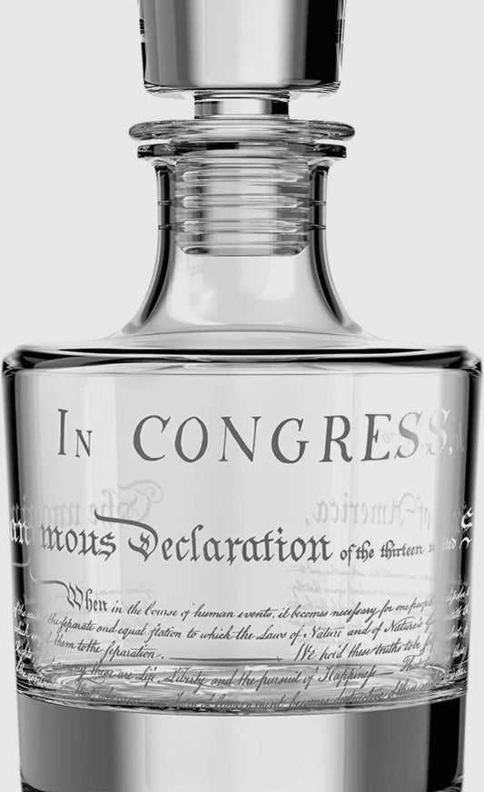 Declaration of Independence Decanter